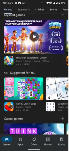 open play store android image