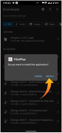 filmplus install .1 image